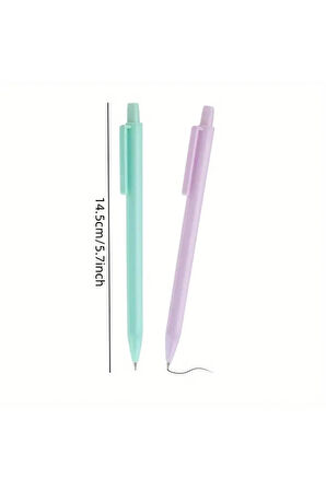 6'lı Versatil Kalem, 0.7mm - Renkli Estetik Kalem Seti