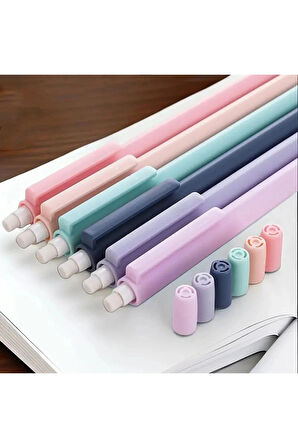 6'lı Versatil Kalem, 0.7mm - Renkli Estetik Kalem Seti