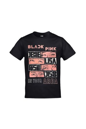 Blackpink In Your Area Jenie Lisa Rose Jisoo Baskılı Unisex Siyah