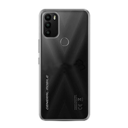 Smcase General Mobile GM 21 Plus Kılıf Lüks Silikon  Nano Ekran Koruyucu