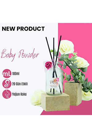 Beyaz Çiçekler Oda Parfümü, Oda Kokusu ve Kokulu Çubuk 100ml