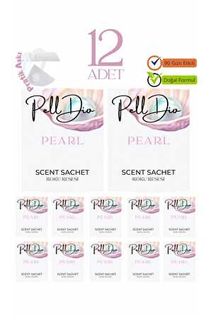 12'li İnci Ayakkabılık Dolap Ve Çekmece Parfümlü Kese Kokusu Oda Koku Kesesi