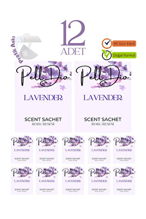 12'li Lavanta Ayakkabılık Dolap Ve Çekmece Parfümlü Kese Kokusu Oda Koku Kesesi