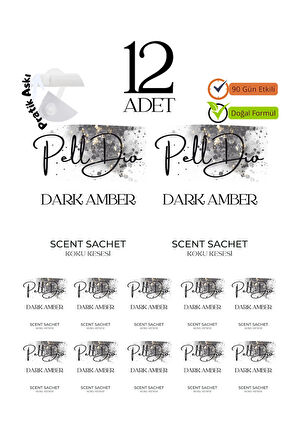 12'li Amber Ayakkabılık Dolap Ve Çekmece Parfümlü Kese Kokusu Oda Koku Kesesi