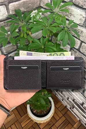 Derije Hakiki Deri Kahverengi Spor Şeritli Erkek Cüzdanı (T1652)