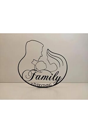 Family Aile Çocuk Masa Süsü Biblo Hediyelik 25cm Plastik