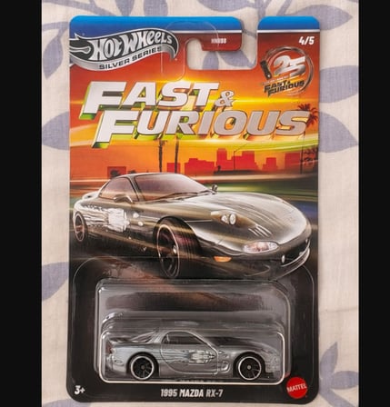 Hot Wheels Siver Series Fast&furious 1995 Mazda Rx-7