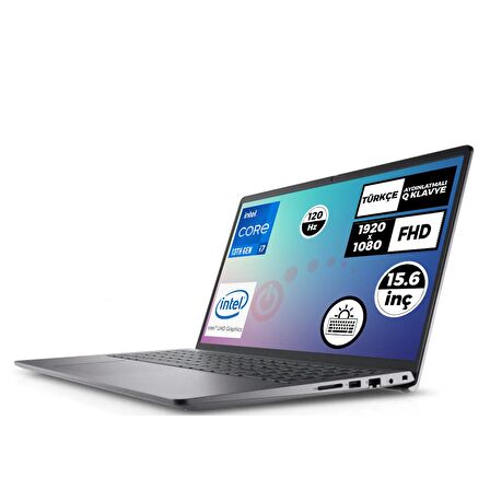 Dell Vostro 3530 Intel Core i7-1355U 16GB 1TB SSD 15.6" FHD 120Hz Freedos Taşınabilir Bilgisayar N1601PVNB3530U 003