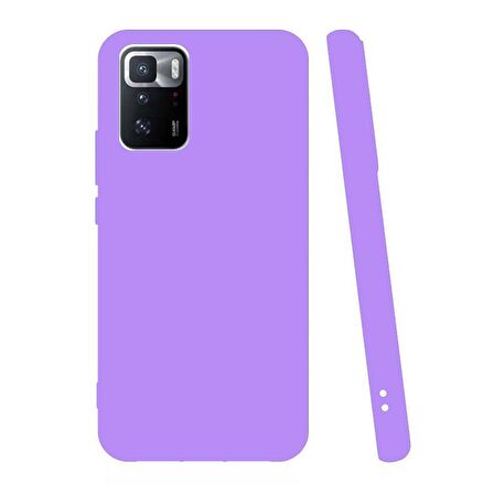 Smcase Xiaomi Poco X3 GT Kılıf Mat Korumalı Biye Silikon  Nano Ekran Koruyucu