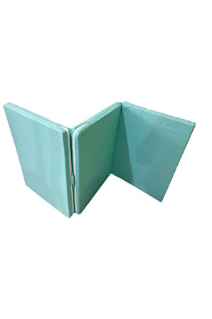 Katlanır Yer Yatağı Sünger Yatak Su Yeşili Kırçıllı 80x180 Cm-6 Cm Tek Kişilik
