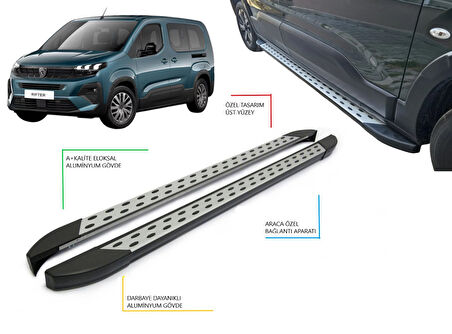 RIFTER ARACA ÖZEL NOKTALI YAN BASAMAK 2019 2020 2021 2022 2023 2024 2025 2026 2027