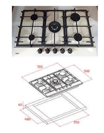 Teka Krem Country Set (Dos 90.2-GSC 75330 RBC-HAK 627 R)