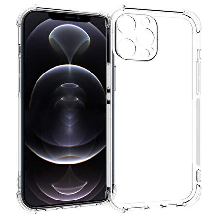 Smcase iPhone 13 Pro Kılıf Kamera Korumalı Darbeye Dayanıklı Silikon  Nano Ekran Koruyucu