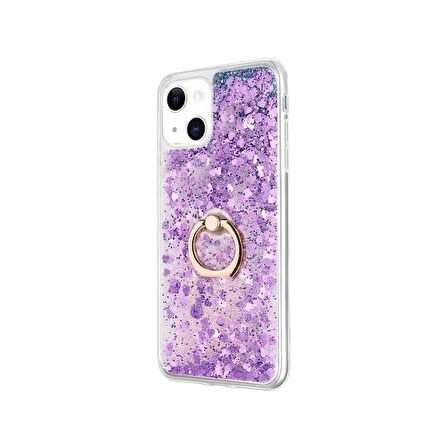 Smcase iPhone 13 Mini Kılıf Sulu Yüzüklü Milce Silikon