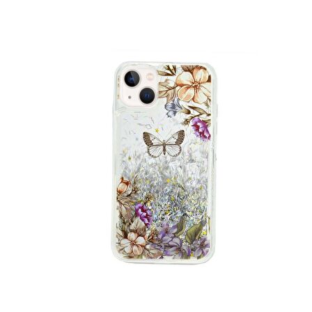 Smcase iPhone 13 Mini Kılıf Sulu Desenli Silikon