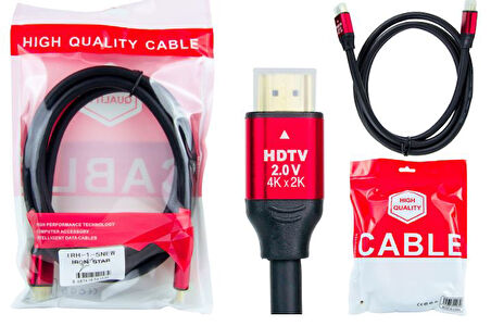 IRH-1-5 NEW Ironstar A Kalite 1,5 MT HDMI Kablo ;Class