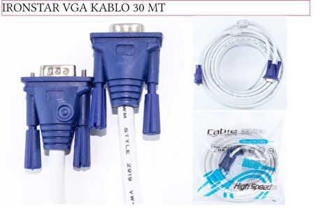 IRN 2030 Ironstar VGA Kablo 30 MT;Class