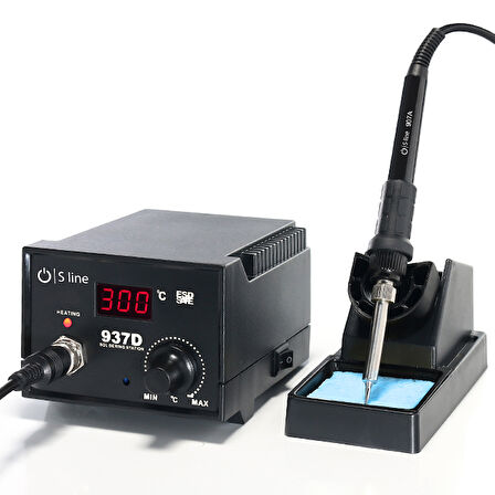 S-LİNE 937D Sline Isı Ayarlı Havya 45W Digital;S-LİNE