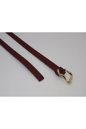 Gold Tokalı Pimli İnce Kadın Kemeri, Pantolon Kemeri, Elbise Kemeri, Ceket Kemeri, Gömlek Kemeri