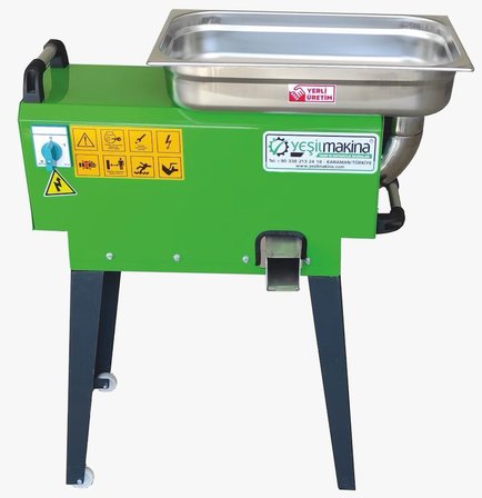 Yeşil Makina Elektrikli Domates Salça Makinesi 3 HP SM 500  Saatte 500 KG Kapasiteli DOMATES MAKİNASI SALÇA MAKİNASI