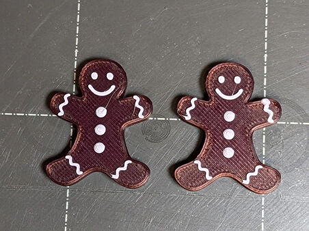 Gingerbread Man Küpe Seti