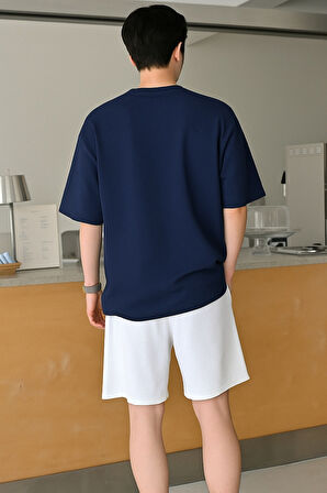 Erkek Tişört Baskılı Oversize T-shirt Pamuklu Tişört NATURE-OVERSİZE