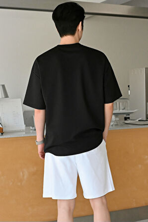 Erkek Tişört Baskılı Oversize T-shirt Pamuklu Tişört NATURE-OVERSİZE