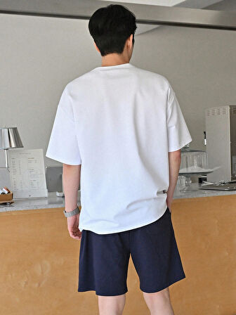 Erkek Tişört Baskılı Oversize T-shirt Pamuklu Tişört NATURE-OVERSİZE