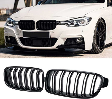 Bmw 3 Serisi F30 2012-2018 M3 Böbrek (Panjur) Piano Black