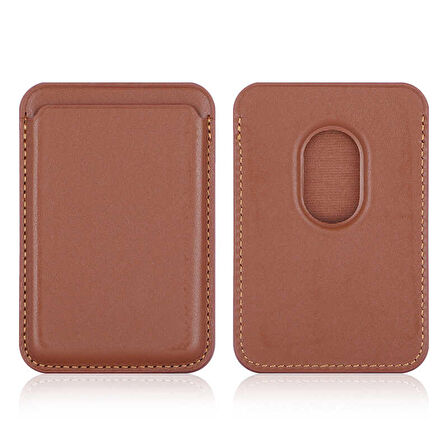 Smcase iPhone 13 Pro Max Kılıf Kartlıklı Cardsafe Deri Mıknatıslı Silikon