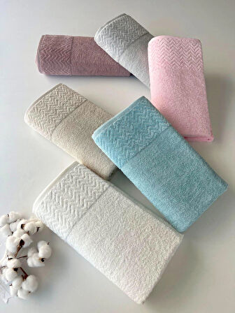MYSOFT 90X150 ZİKZAK BANYO HAVLUSU-PETROL