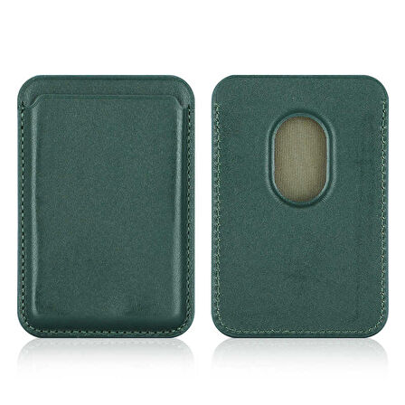 Smcase iPhone 13 Kılıf Kartlıklı Cardsafe Deri Mıknatıslı Silikon