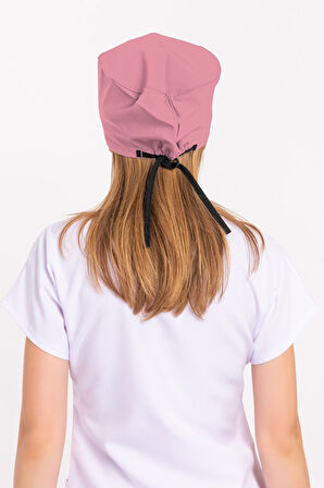 Unisex Düz Koyu Pudra Renk Cerrahi Boneler Doktor Ameliyat Saç Bonesi