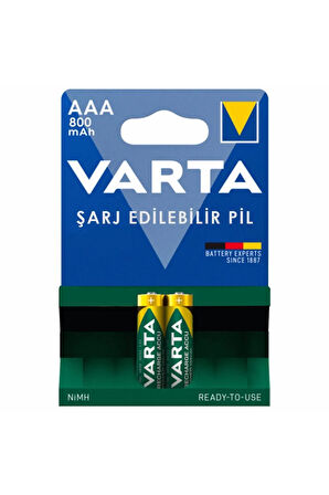 Aaa 800 Mah Recharge Accu Phone Şarjlı 2'li Ince Kalem Pil