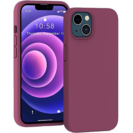 Smcase iPhone 13 Kılıf Liquid Lansman Mara Silikon