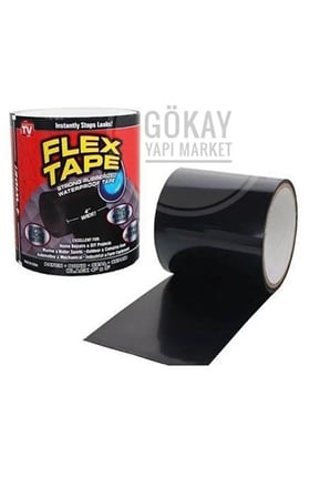 Flex Tape Su Sızdırmaz Bant Yama Bandı Suya Yalıtım Kauçuk Astarlı Delik Akıntı Sızıntı Tamir Seti