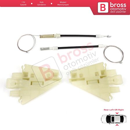 Alfa Romeo 159 939 2005-2011 4/5 Kapı İçin Elektrikli Arka Sağ veya Sol Kapı Cam Kriko Tamir Seti