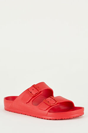 Unisex Terlik Çift Bantlı Tokalı Ayarlanabilir Hafif Rahat Esnek Yumuşak Sandalet 133