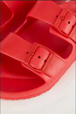 Unisex Terlik Çift Bantlı Tokalı Ayarlanabilir Hafif Rahat Esnek Yumuşak Sandalet 133