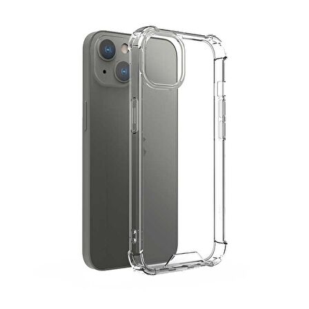 Smcase iPhone 13 Mini Kılıf Darbe Korumalı Kapak Silikon  Nano Ekran Koruyucu