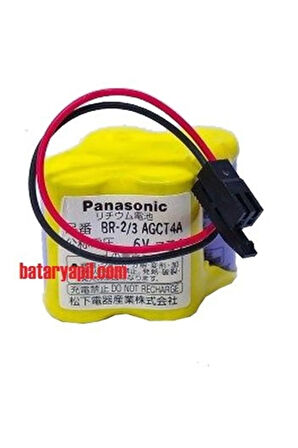 Panasonic Br-2/3agct4a 6v Siyah Soketli Fanuc Cnc Pili