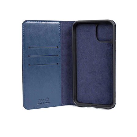 Smcase iPhone 13 Kılıf Multi Delüxe Standlı Kartlıklı 2-1 Cüzdan