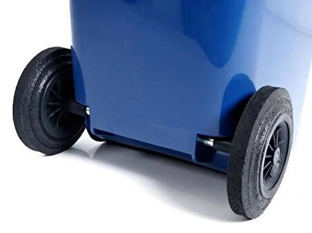 Omnipazar SY-6506 Eko Tekerlekli Kapaklı Plastik Çöp Konteyneri 120 lt Gri