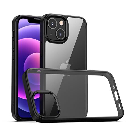 Smcase iPhone 13 Kılıf Slim Fit Transparan Silikon