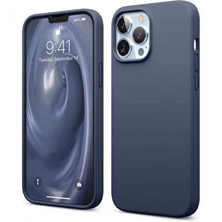 Smcase iPhone 13 Pro Max Kılıf Liquid Lansman Wiriless Destekli Silikon