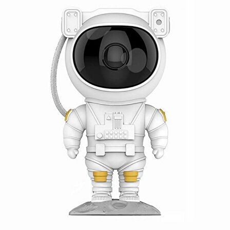 CELİK AVM® Uzaktan Kumandalı ve Zamanlayıcılı Farklı Renk Işık Modlu Astronot Projektör Gece Lambası