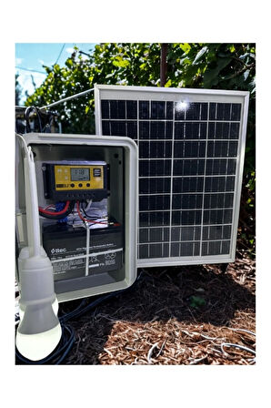 Çobanlar için Seyyar Güneş Enerjili Lamba Seti ve Cep Telefonu Şarj Seti