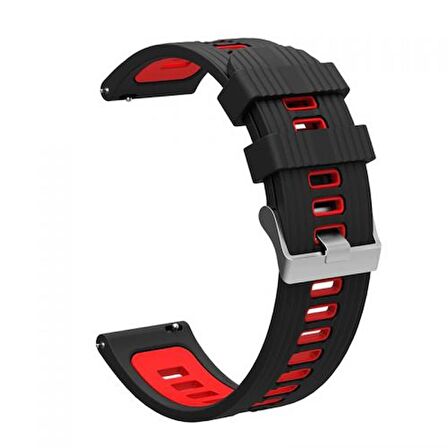 Gpack Amazfit GTR 2 Sport Kordon Delikli Çift Renk Şık Tasarım KRD 55 