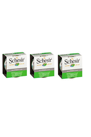 Schesir Tavuklu Naturel Kedi Konservesi 85 Gr. X 3 Adet