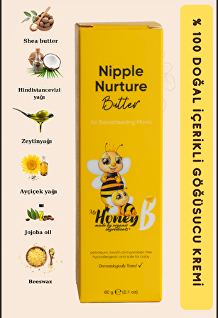 Nipple Nurture Butter Doğal Göğüs Ucu Kremi 60 Gr